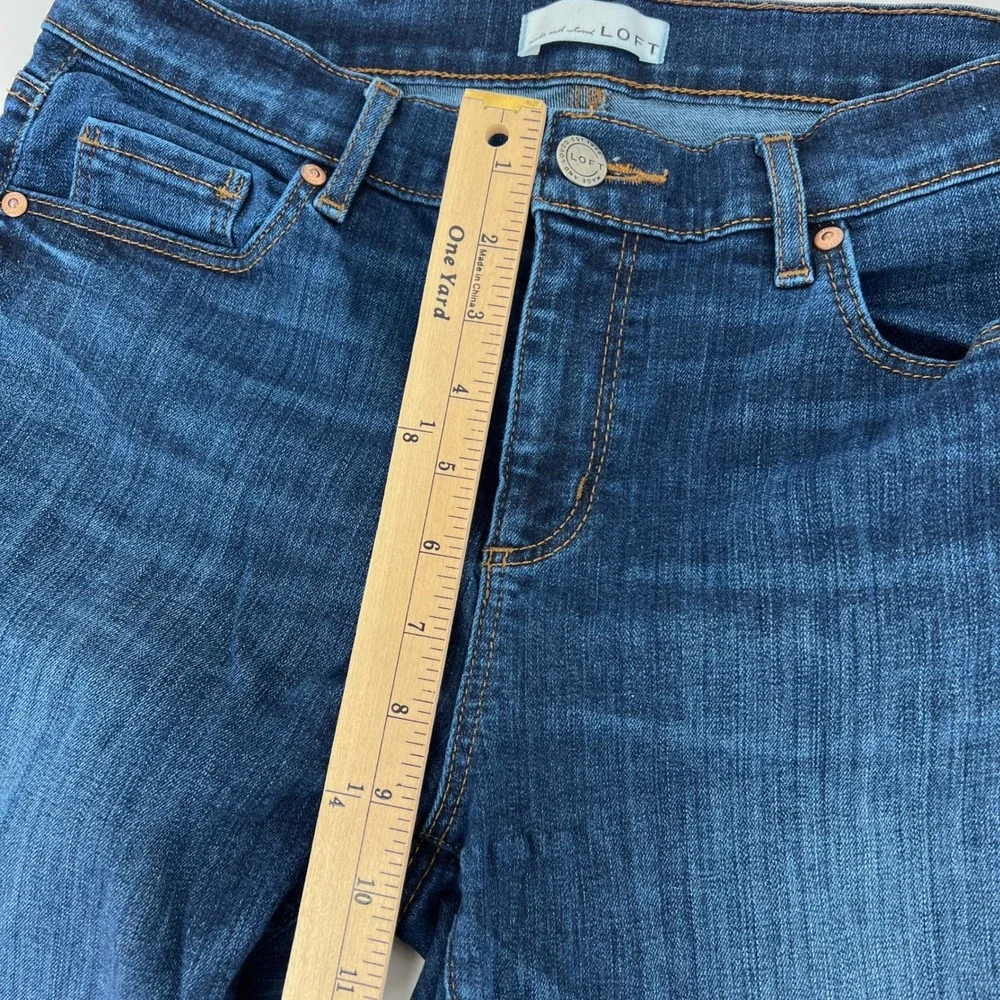 Loft Jeans Bundle Curvy Straight Modern Straight Raw Hem Cuffed size 10 / 30 - Picture 16 of 16